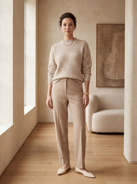 Women's Lapel Collar Cashmere Sweater
