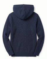 Men's Hooded Wool Cardigan with Front Button