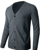 V-Neck Button Cardigan