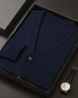 V-Neck Button Cardigan