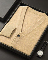 V-Neck Button Cardigan