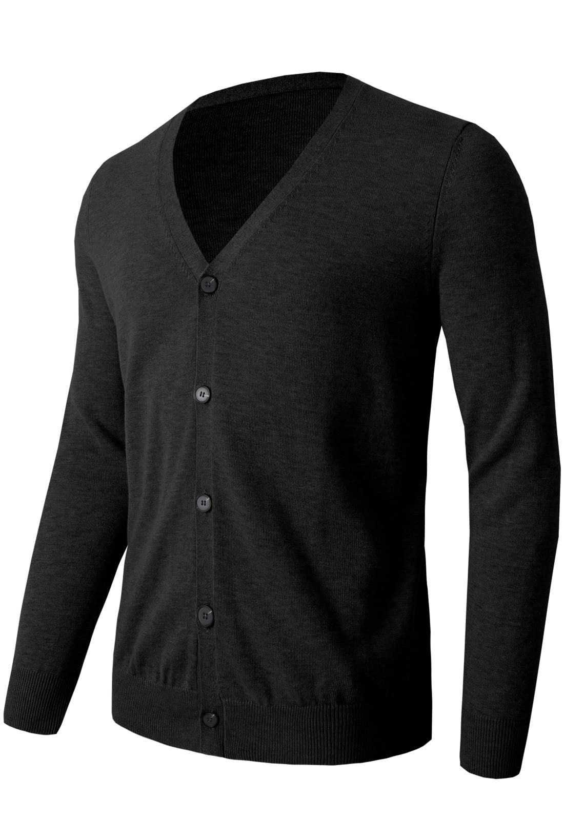 V-Neck Button Cardigan