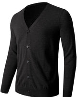 V-Neck Button Cardigan