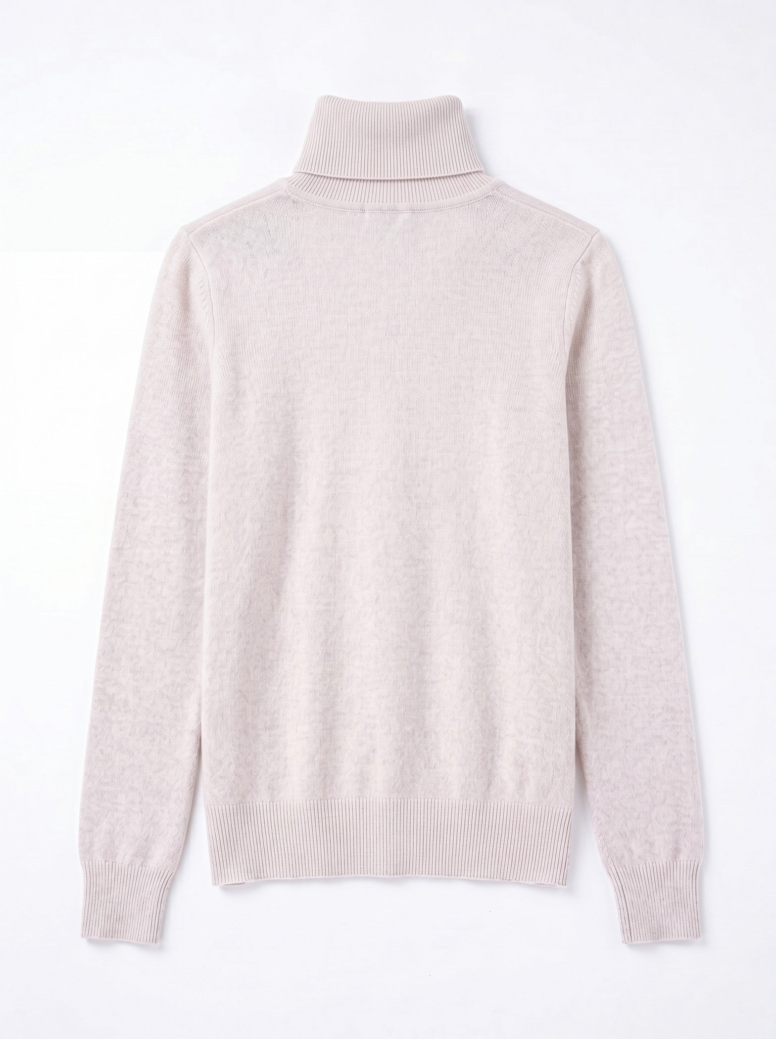 Classic Turtleneck Cashmere Sweater — Beige