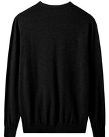V-Neck Knit Cardigan — Black