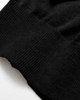 V-Neck Knit Cardigan — Black