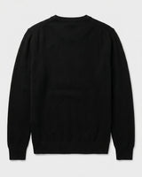Men's V-Neck Cashmere Sweater — Black