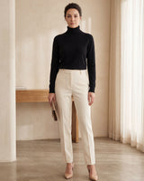Classic Turtleneck Cashmere Sweater — Black