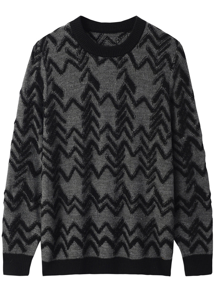 Diamond Knit Crew Neck Sweater alternate view