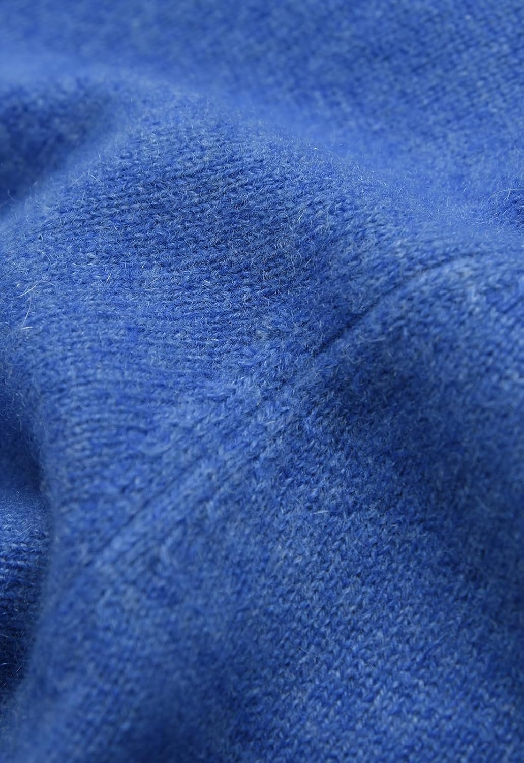 Men's V-Neck Cashmere Sweater — Blue