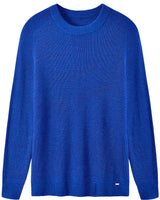 Raglan Crew Neck Sweater — Blue