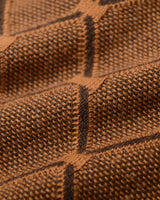 Striped Knit Sweater — Brown