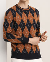 Checkered Crew Neck Sweater