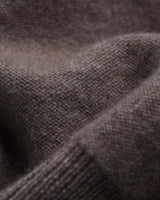 Men's V-Neck Cashmere Sweater — Brown
