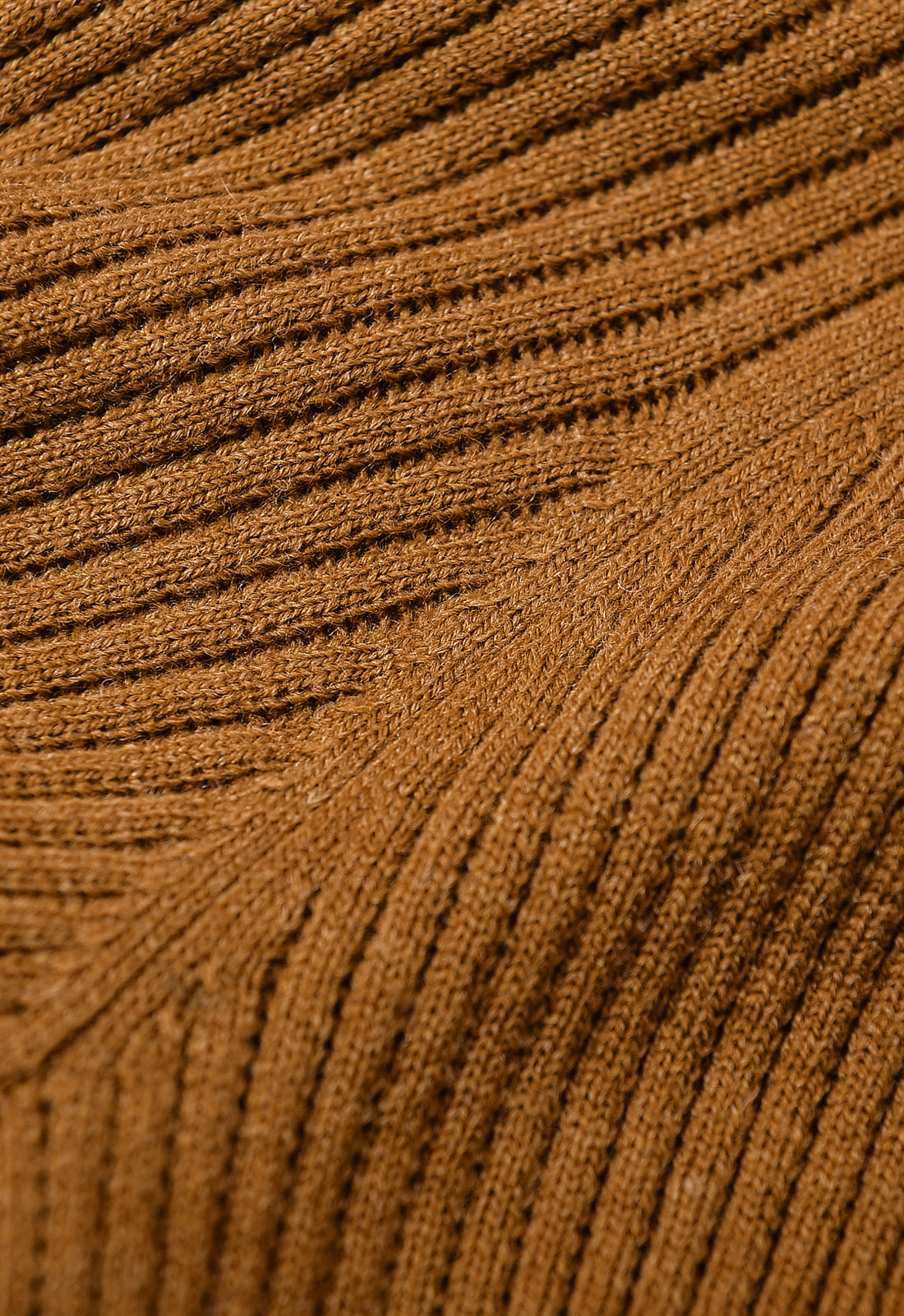 Shawl Collar Cable Knit Pullover — Brown