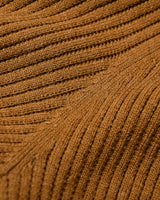 Shawl Collar Cable Knit Pullover — Brown