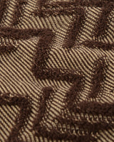 Diamond Knit Crew Neck Sweater — Brown
