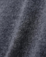 Men's V-Neck Cashmere Sweater — Dark Grey