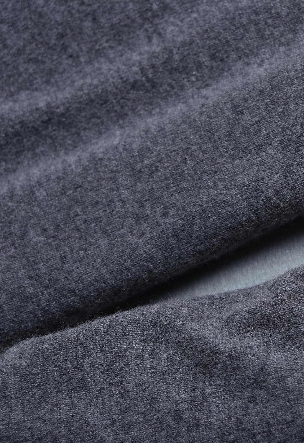 Men's V-Neck Cashmere Sweater — Dark Grey
