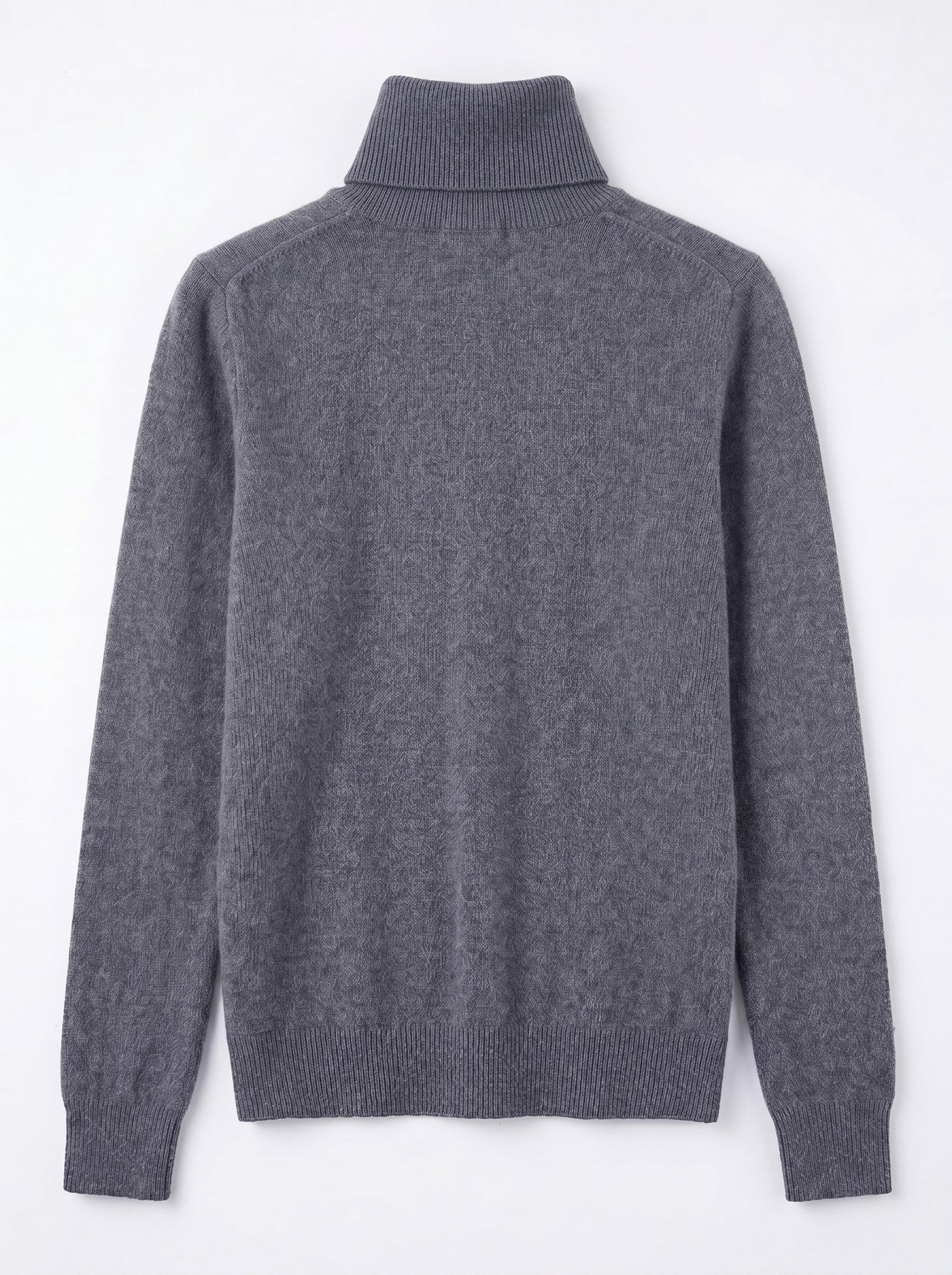 Classic Turtleneck Cashmere Sweater — Dark Grey