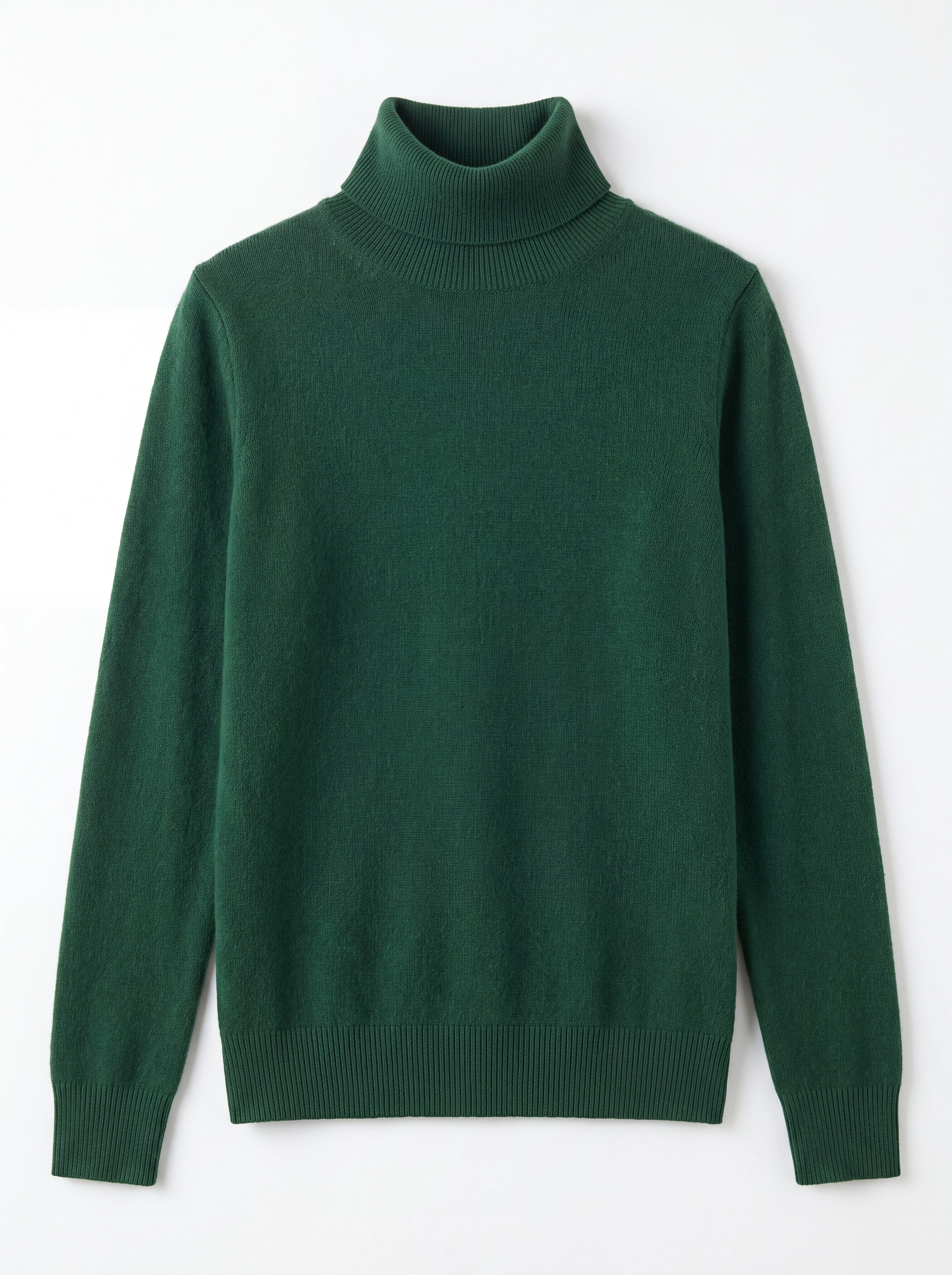 Classic Turtleneck Cashmere Sweater — Green