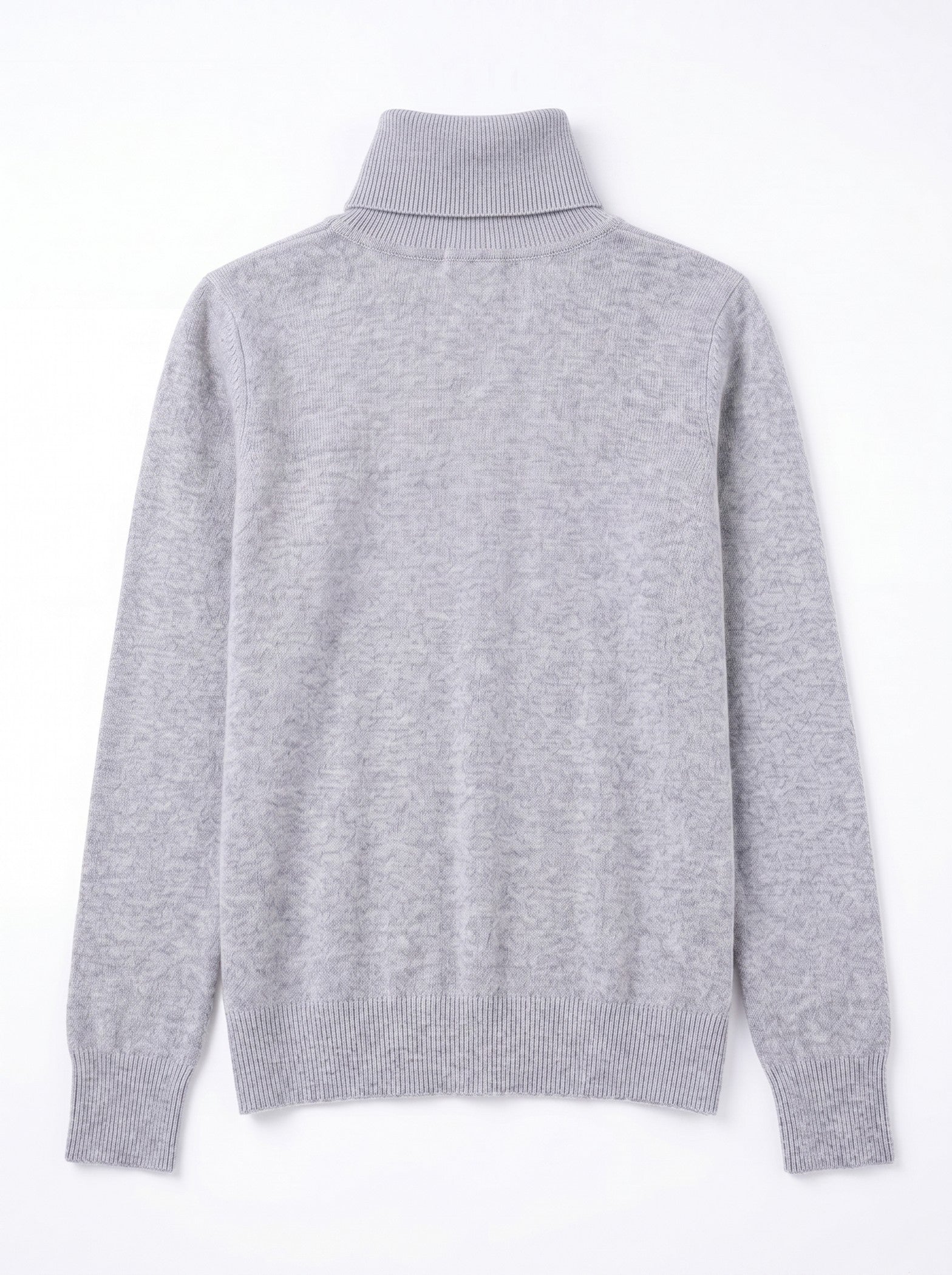 Classic Turtleneck Cashmere Sweater — Grey