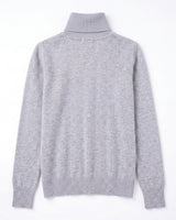 Classic Turtleneck Cashmere Sweater — Grey