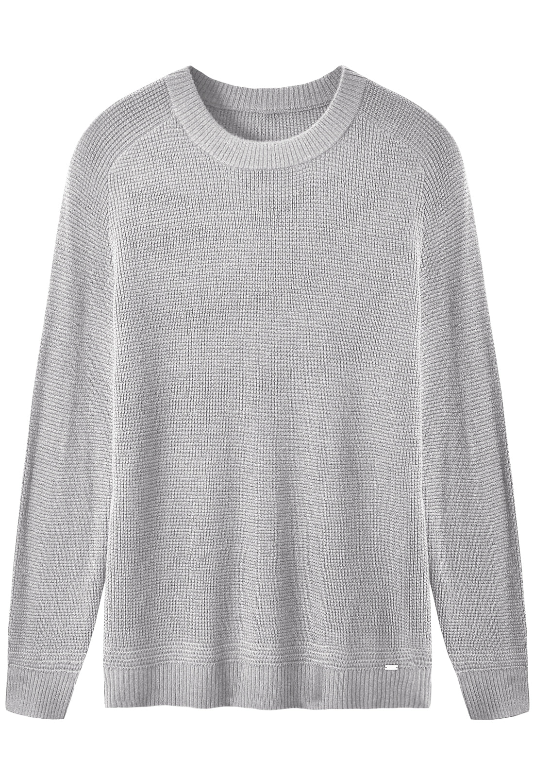 Raglan Crew Neck Sweater — Grey