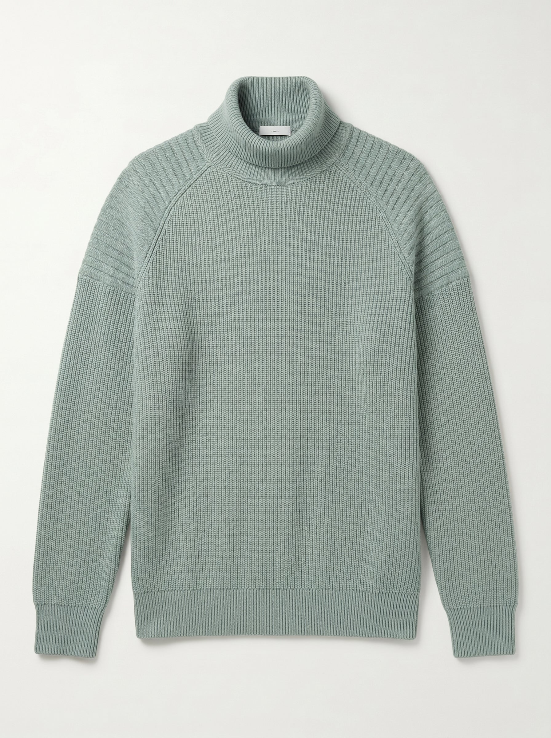 Men's Wool Turtleneck Pullover — Green