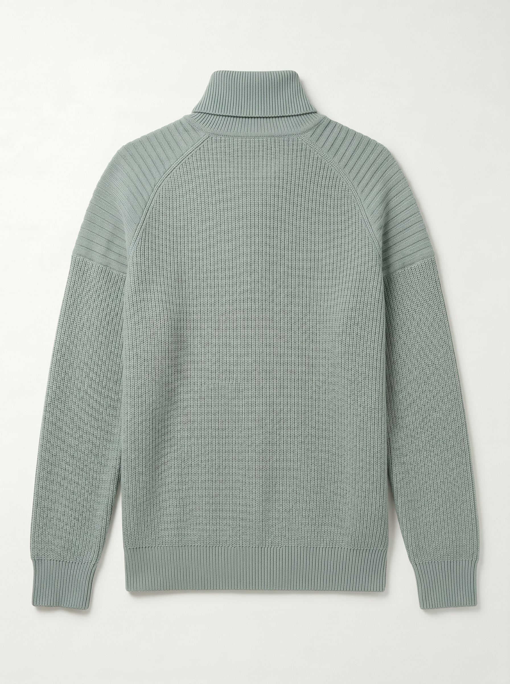 Men's Wool Turtleneck Pullover — Green