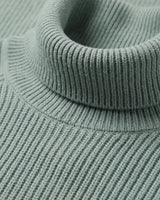 Men's Wool Turtleneck Pullover — Green
