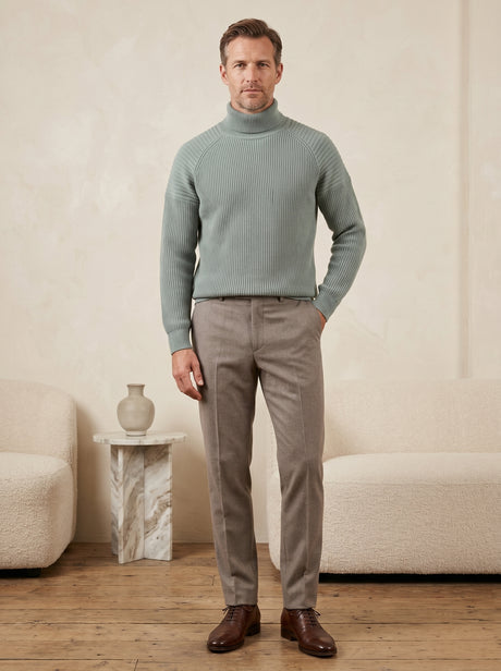 Men's Wool Turtleneck Pullover