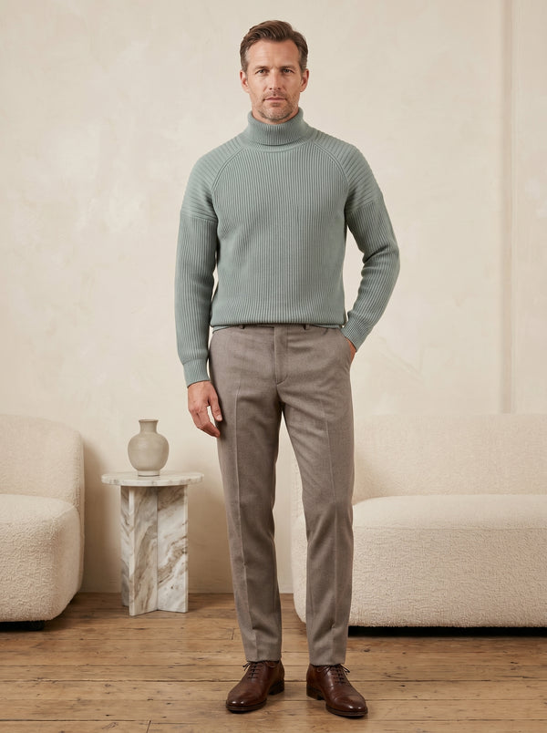 Men's Wool Turtleneck Pullover