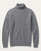 Men's Wool Turtleneck Pullover — Grey