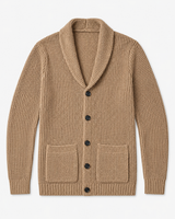 Shawl Collar Cardigan — Apricot