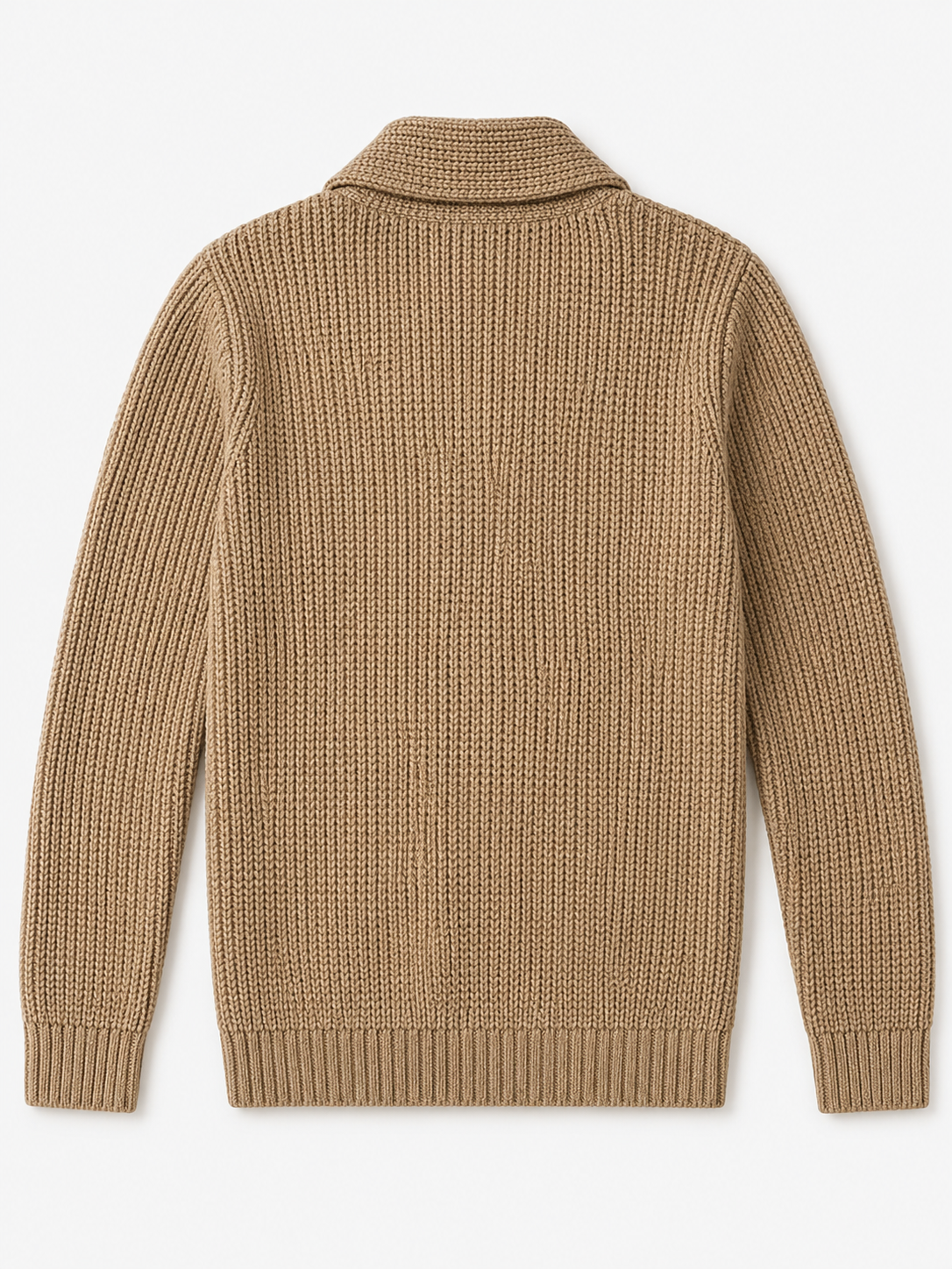 Shawl Collar Cardigan — Apricot