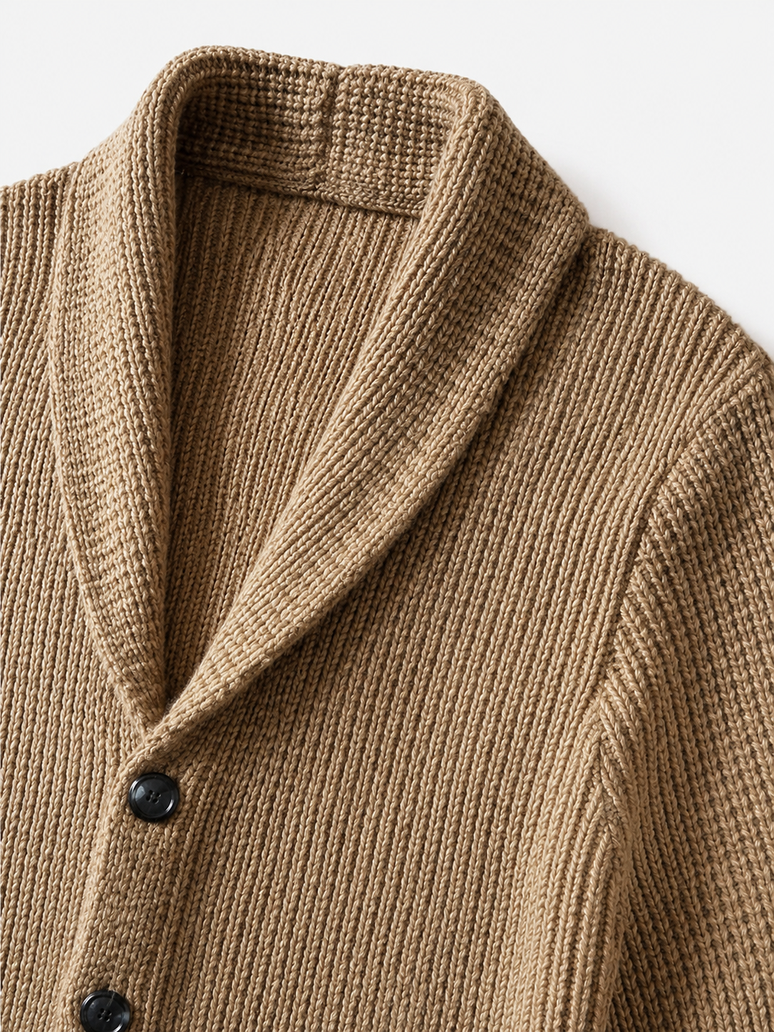 Shawl Collar Cardigan — Apricot