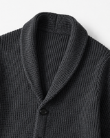 Shawl Collar Cardigan — Dark Grey