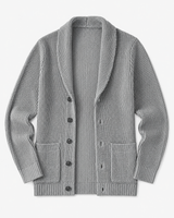 Shawl Collar Cardigan — Grey