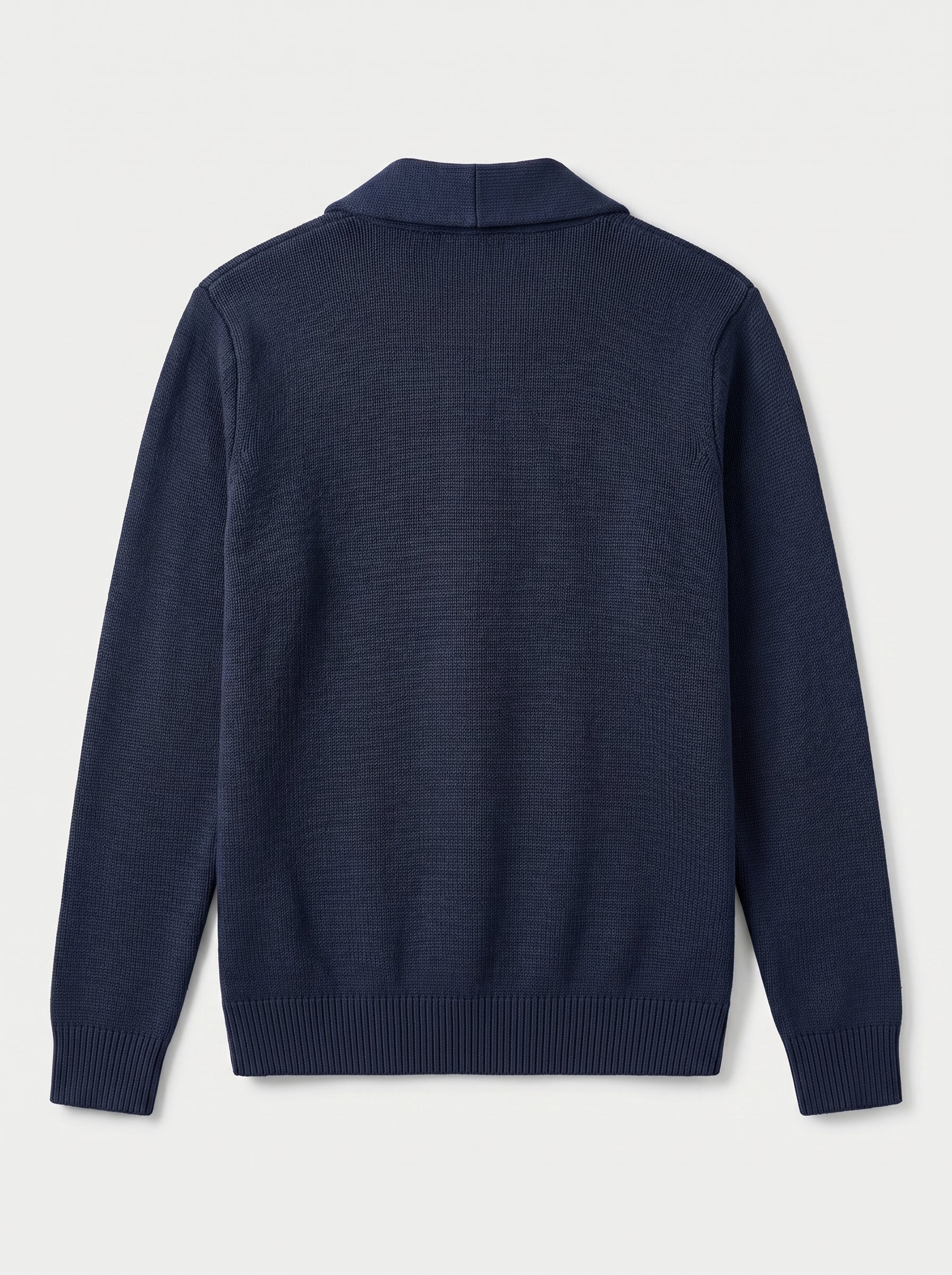 Shawl Collar Cardigan — Navy