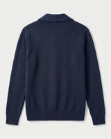 Shawl Collar Cardigan — Navy