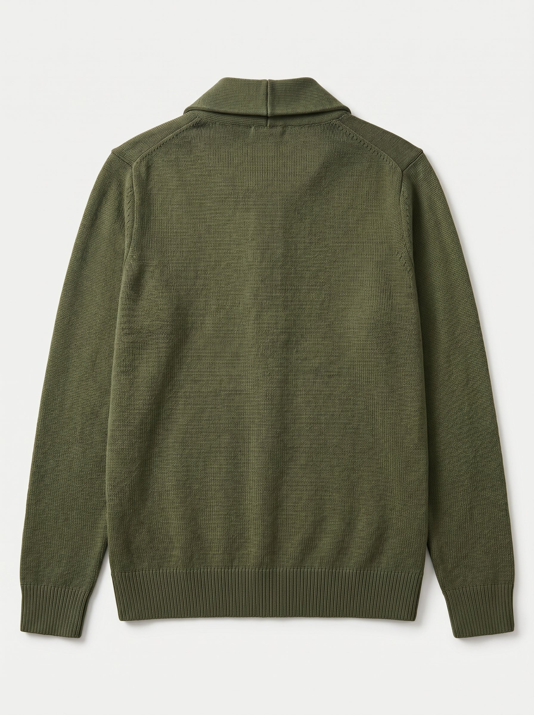 Shawl Collar Cardigan — Olive