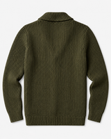 Shawl Collar Cardigan — Olive
