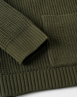 Shawl Collar Cardigan — Olive