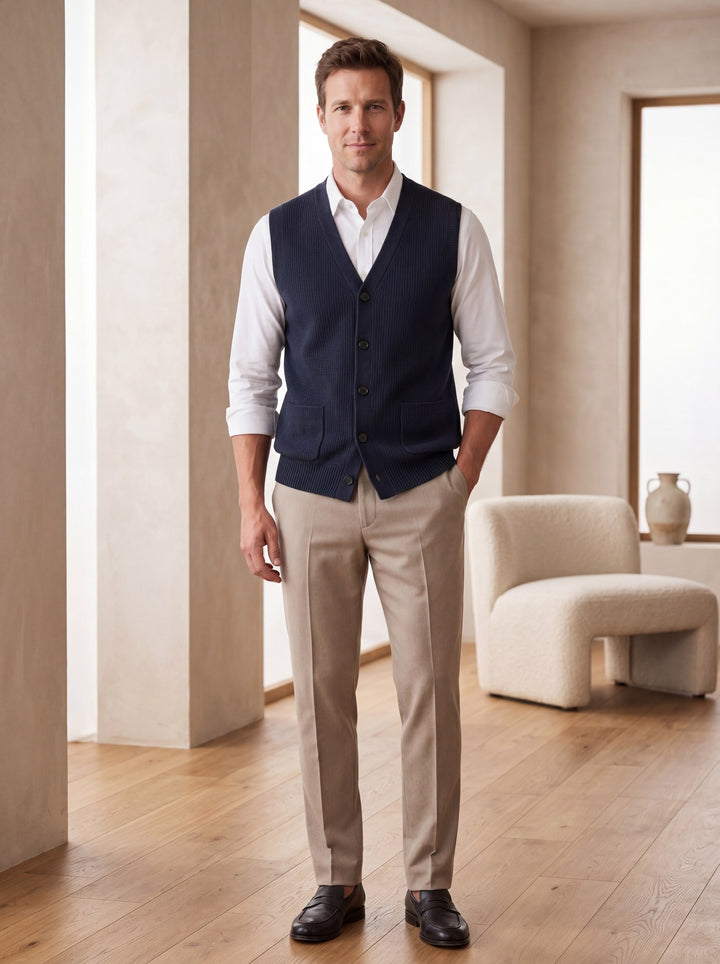 V-Neck Knit Sweater Vest candidate collection image