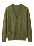 Gilet in maglia spinato con scollo a V