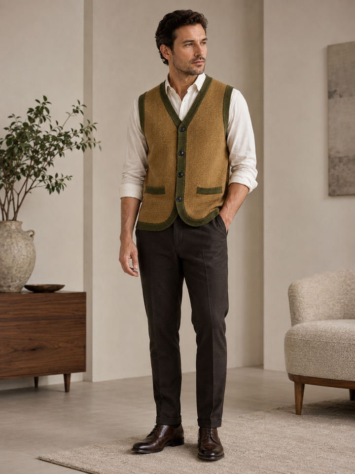 Solid Knit Sweater Vest alternate view
