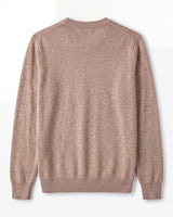 Solid Crew Neck Sweater — Brown