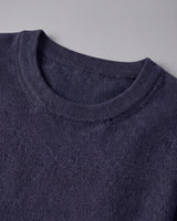 Solid Crew Neck Sweater — Dark Blue