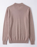 Solid Turtleneck Sweater — Brown